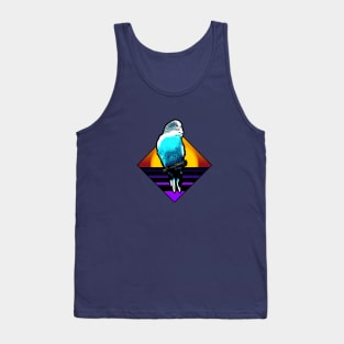 Comic Cartoon Budgie Budgerigar Parakeet Parrot Tank Top